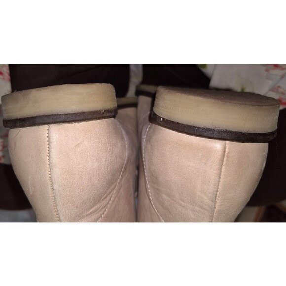 J. Crew Beige Stone MacAllister Desert Leather Flat Ankle Boot Size 9 EUC - Picture 7 of 9